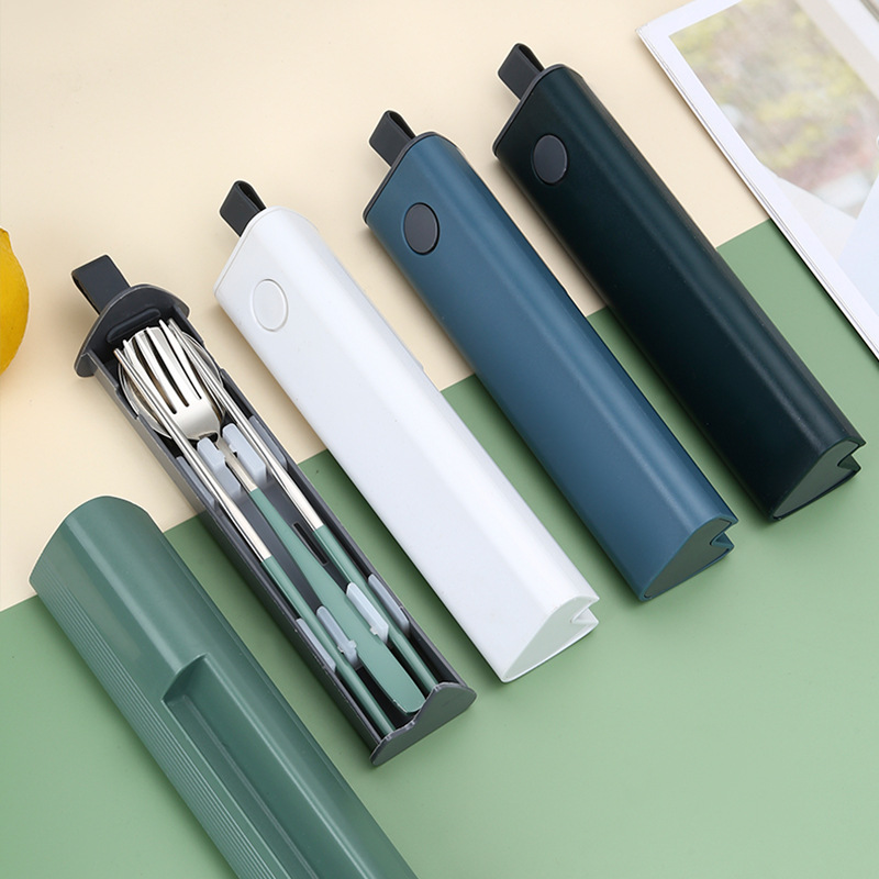 手機支架餐具三件套收納盒